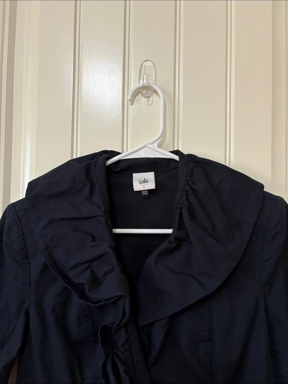 CAbi Navy Roll-Collar Trench‎ Coat